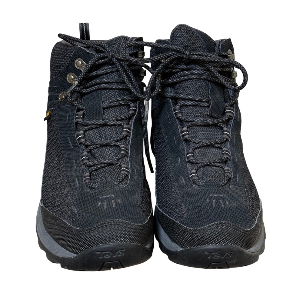 Teva Hiking Boots Black Gorpcore Waterproof Suede Mesh Mens 9 1016314